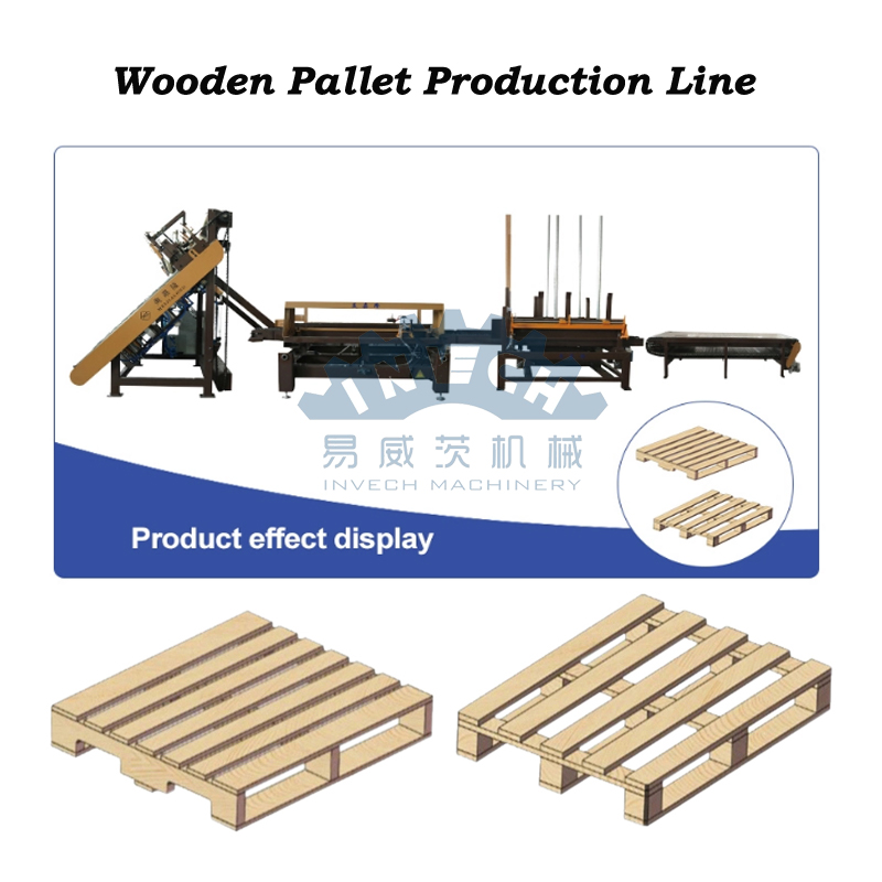 Semi-automatic EU Wooden Pallet Nailing Line Nailer Machine